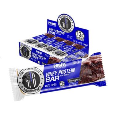 Imagem de Whey Protein Bar Caixa C/12 Torta de Chocolate Profit-Unissex