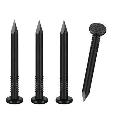 Imagem de VGBUY 634 peças de pregos de ferragem, pregos pretos de cabeça plana de 2,5 cm para pendurar imagens, pregos pequenos, pregos de parede, pregos de madeira, pregos de acabamento