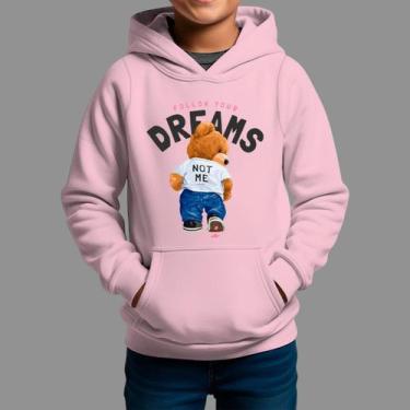Imagem de Moletom Canguru Infanto Juvenil Algodão Casual Inverno Blusa De Frio H