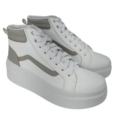 Imagem de Tênis Feminino Botinha Vergara Branco Dia a dia (Branco, BR, Adulto, Numérico, 36)