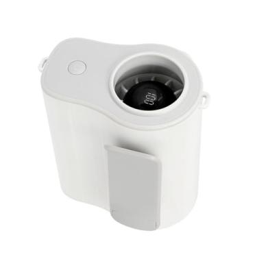 Imagem de Bothyi Fã de fã de cintura portátil Fã de fã de fã de resfriamento de baixo ruído de ventilador de desktop para desktop para esportes Camping de acampamento, Branco