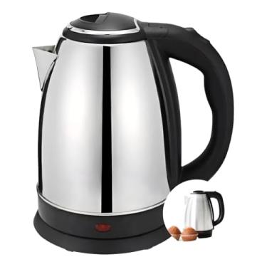 Imagem de Chaleira Elétrica em Aço Inox, 1,8L, 1500W, 220V, Preta e Prata