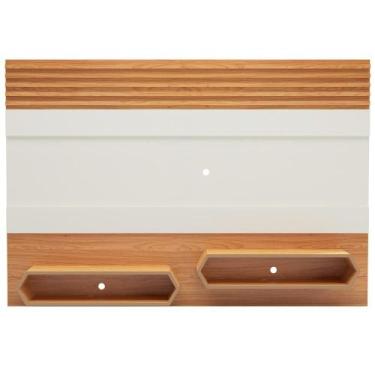 Imagem de Painel Para TV 65 Pol Suspenso 220cm 2 Nichos Hexagon D03 Off White Fr