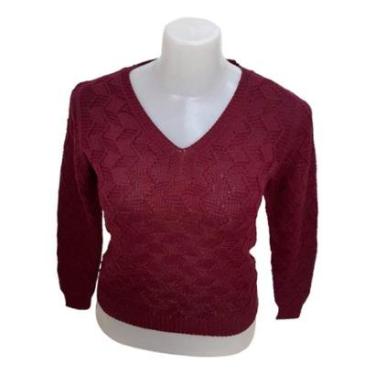 Imagem de Suéter Blusa De Frio Feminina Tricot Premium Inverno Plus Lã-Feminino