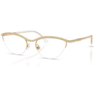 Imagem de Óculos de Grau Swarovski Science Of Industry Dourado SK1026 4004-56-Feminino