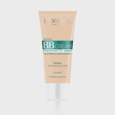 Imagem de Base bb Cream L'Oréal Paris Efeito Matte Cor Clara fps 50 30ml