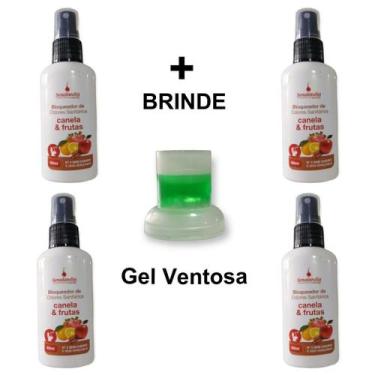 Imagem de Kit 4 Bloqueadores Odor Sanitário N2 de 60ml Marca Senalândia Pós Bari