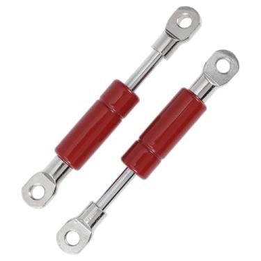 Imagem de X AUTOHAUX Amortecedores a gás de 100 mm/3,94" Molas a gás 100N vermelho aço carbono 2 peças RV caixa de ferramentas tampa caixa de armazenamento capa de porta de armário