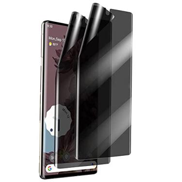 Imagem de LXEEOLX 2 películas protetoras de tela de hidrogel de privacidade para Google Pixel 7a, película protetora de hidrogel TPU macio de alta sensibilidade [HD] [antiespião] [cobertura total] (não película de vidro)