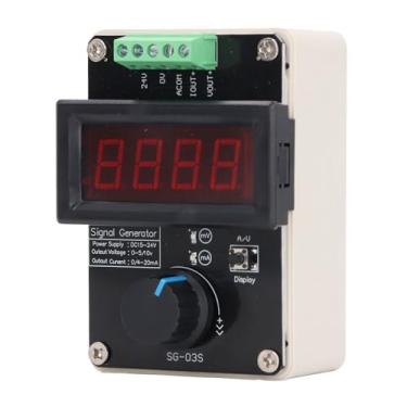 Imagem de Gerador de Sinal, PCB Ajustável Exibição Digital Gerador de Tensão de Corrente 15 a 24VDC, Proteção de Curto -circuito, Proteção contra Conexão Reversa, Terminais Traváveis,