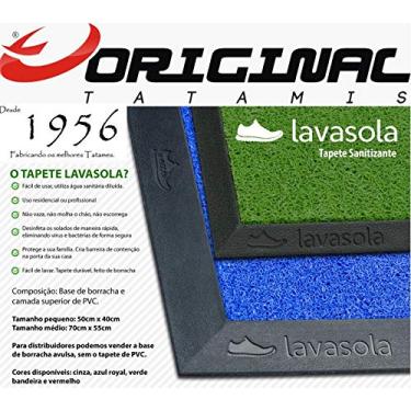 Imagem de TAPETE SANITIZANTE BORRACHA PEQUENO (50X40CM) (AZUL)