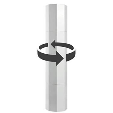 Imagem de WYUYIWH Sapateira giratória de 360° para armário de sapatos, prateleira de armazenamento cilíndrica vertical, sapateira fechada para sala de estar, armário de sapatos doméstico, níveis 3/6/9/12/15