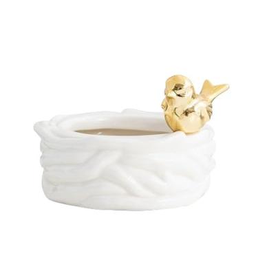 Imagem de Cinzeiro para mulheres fumadoras cinzeiros de mesa redondos de cerâmica criatividade moderna de moda para mesa de escritório em casa ornamentos (branco)