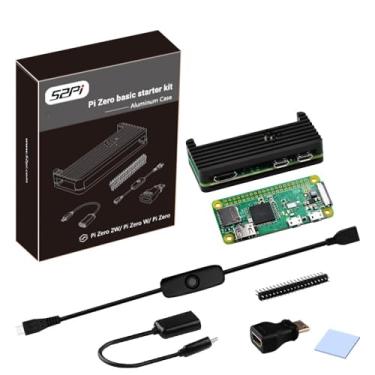 Imagem de GeeekPi Kit Zero W Para Placa Raspberry Pi W, Com Gabinete De Alumínio Dissipador Calor Cobre, Conector 20 Pinos, Adaptador Micro Usb Otg, Cabo Switch E Hdmi