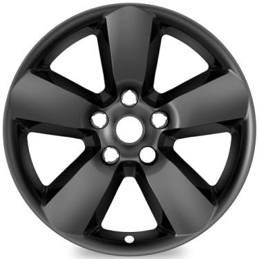 Imagem de AutoBeeDen Pacote Com 4 Capas De Roda Compatíveis Dodge Ram 1500 Pickup 2013, 2014, 2015, 2016, 2017, 2018, Rodas Liga Leve 20" E 20 Polegadas, Capa Encaixe, Cor Preta