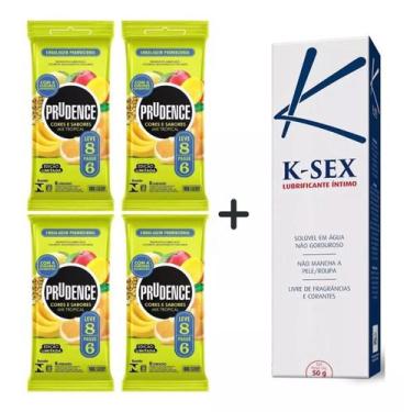 Imagem de Kit 32 Preservativos Mix Tropical Camisinhas + Lubrificante - Prudence