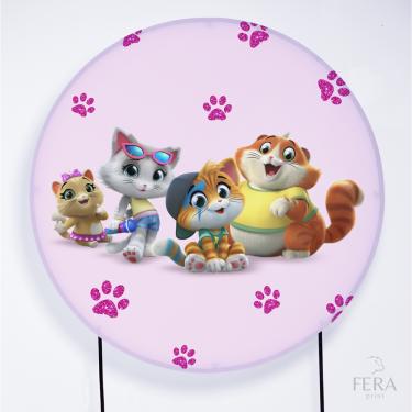 Imagem de Painel Decorativo para Festa 1,50x1,50 metros Vesti Fácil com Elástico 44 Gatos - Fera Print