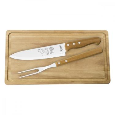 Imagem de Kit Para Churrasco Tramontina Natural 3 Peças