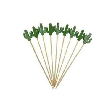 Imagem de Garfinhos/Palitinhos Infantil Lancheiras - Cacto 12Pçs - Briwax