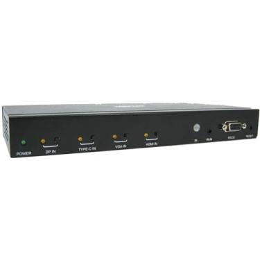 Imagem de Tripp Lite Interruptor de apresentação de 4 portas, 4K 60 Hz, HDMI, DisplayPort, USB-C e VGA para HDMI, (B320-4X1-MH)