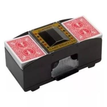 Imagem de Embaralhador Automático Misturador Cartas Baralho Jogo Poker - Imporie