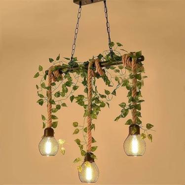 Imagem de Restaurante Country Americano Pingente Luz Retrô Criatividade Música Restaurante Caixa Balcão Bar Cafeteria Chá De Leite Loja De Roupas Planta Pingente Luz Lustre, G 3 Lights