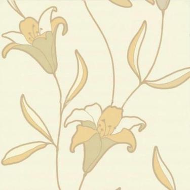 Imagem de Papel De Parede K&G Floral Bege Emborrachado Lavável