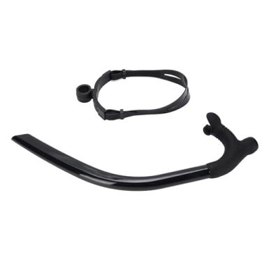 Imagem de Snorkel Adulto de Cffuvros para Nadar e Mergulhar Equipamento de Mergulho Profissional com Bocal de Silicone, Alça Confortável e Máscara de Snorkel de Tecnologia Seca para Natação (Preto)