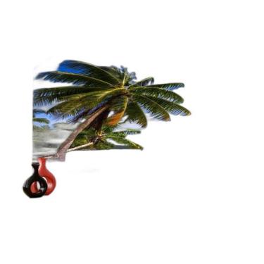 Imagem de Papel De Parede Praia Mar Coqueiros Areia Céu 3,5M Npr313 - Você Decor