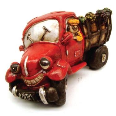 Imagem de Porta vinho garrafa Caminhão Entregador Vinícola Engraçado resina gran