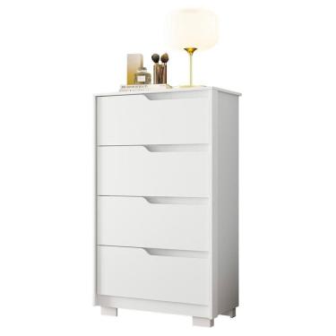 Imagem de Cômoda Sole 4 Gavetas Branco Fosco - Móveis Albatroz Branco Fosco