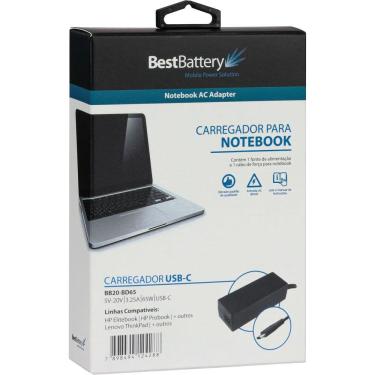 Imagem de Fonte Carregador para Notebook USB-C 65W BB20-BD65 Best Battery