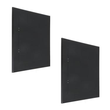 Imagem de UTALIND 2 peças de painel de acesso de encanamento para drywall, placas de cobertura de plástico ABS 22 × 23 cm, painel oculto de acesso ao teto para válvulas e manutenção utilitária (preto)