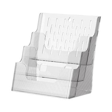 Imagem de IEUDNS Organizador de arquivos de parede, porta-revistas, multiuso, vertical, organizador de correspondência, porta-documentos para cartões postais, cartas, Branco