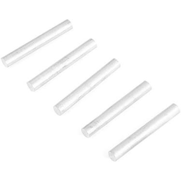 Imagem de Haste de metal F-ber 5 peças Magnesium Mg com acabamento girado de alta pureza 99,99% 8 x 60 mm (0,31" x 2,36")/8 x 250mm (0,3" x 9,8") Haste de sobrevivência para iniciantes de fogo bem Sparks para acampamento caminhadas, Prata, 8mmx60mm/0.31"x 2.36"