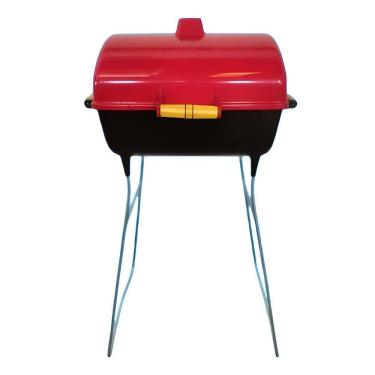 Imagem de Churrasqueira A Bafo Gourmet Com Grelha Pé Alta A Carvão