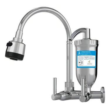 Imagem de Torneira Parede Cozinha Injet Filtro Gourmet C70 Cromado - INJETPLAST