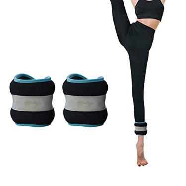 Imagem de Pesos de pulso para mulheres, conjunto de pesos de tornozelo para crianças, 2 x 0,3 kg/0,5 kg, par de pulseiras ajustáveis, perfeito para dança, exercícios aeróbicos, ginástica (tamanho: solteiro 0,5