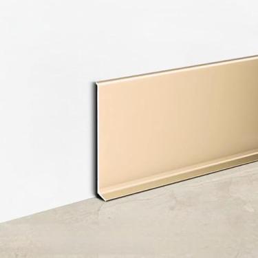 Imagem de Acabamento de rodapé de metal de alumínio, acabamento em ouro maçã pacote com 22 4 cm x 2,5 m total 55 m ou 40 mm x 2500 mm capa de placa de base de parede de alumínio moldura de enseada acabamento de