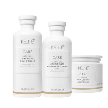 Imagem de Kit Keune Care Satin Oil Home Care (3 produtos)