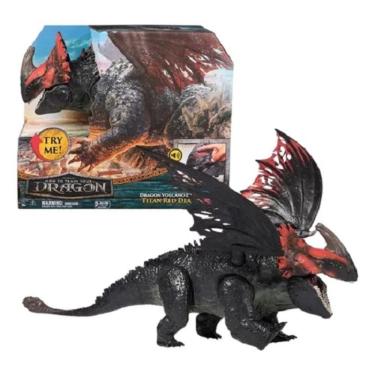 Imagem de Como Treinar O Seu Dragão O Filme – Dragao Volcano Luxo Titan Morte Vermelha 58 Cm Com Som - Sunny