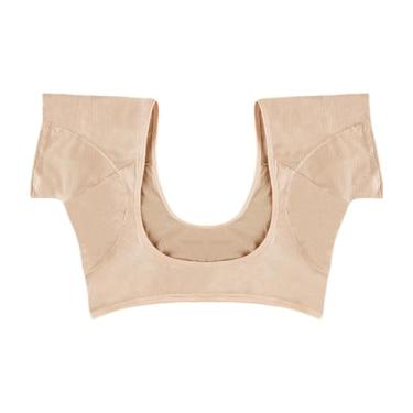 Imagem de KiBcsLic Colete de Suor para Axilas Femininas, Camisa de Axila à Prova de Suor para Atividades Ao Ar Livre, Almofadas de Axila para Altura de, Skin M