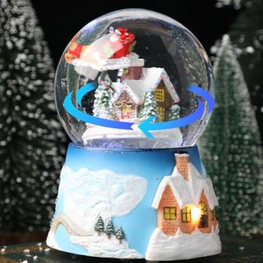 Imagem de LOVE FOR YOU Caixa De Música Natal Embrulhada Para Presente, Inverno, País Das Maravilhas, Neve, Casa, Cor, Luz, Globo Musical Meninas, Bebês, Crianças, Mulheres, Filha, Mãe, Neta, Avó, Presentes An