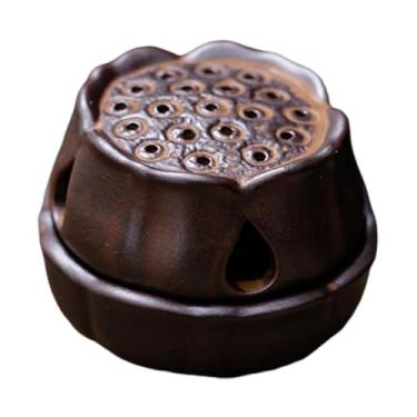 Imagem de IEUDNS Porta-incenso de lótus, queimador de incenso de lótus, decorativo, feito à mão, para sala de estar, decoração de casa, mesa, cone, quarto, estilo, CafÉ