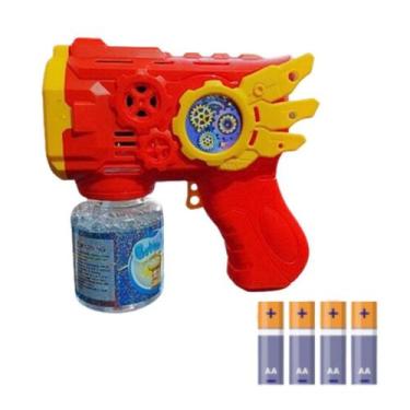 Imagem de Brinquedo maquina de fazer Bolhas de Sabão Pistola Brinquedo ao ar liv