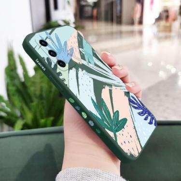 Imagem de Capa de silicone líquido para Huawei P40, P50, P30, P20 Pro Lite, Nova 5t, Y7A, Mate 40, 30, 20 Pro Lite, verde escuro 1, para P20 Lite 2019