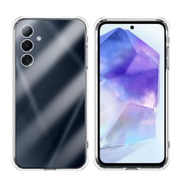 Imagem de Capa Case TPU Transparente Compatível Sannsung Galaxy A55 Anti Impacto Shock Choque Alta Proteção Premium