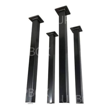 Imagem de Pés De Ferro Mesa Banco Kit 4 Cannes Quadrado 78cm - UP Box