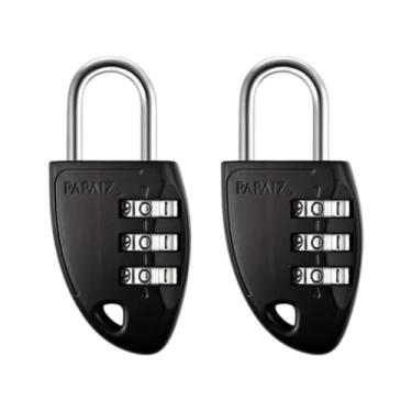 Imagem de KIT COM 2 PAPAIZ CADEADO COM SEGREDO CS23 30MM ZAMAC PRETO