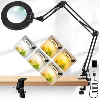 Imagem de Lupa com ampliação de luz KMDES 12X